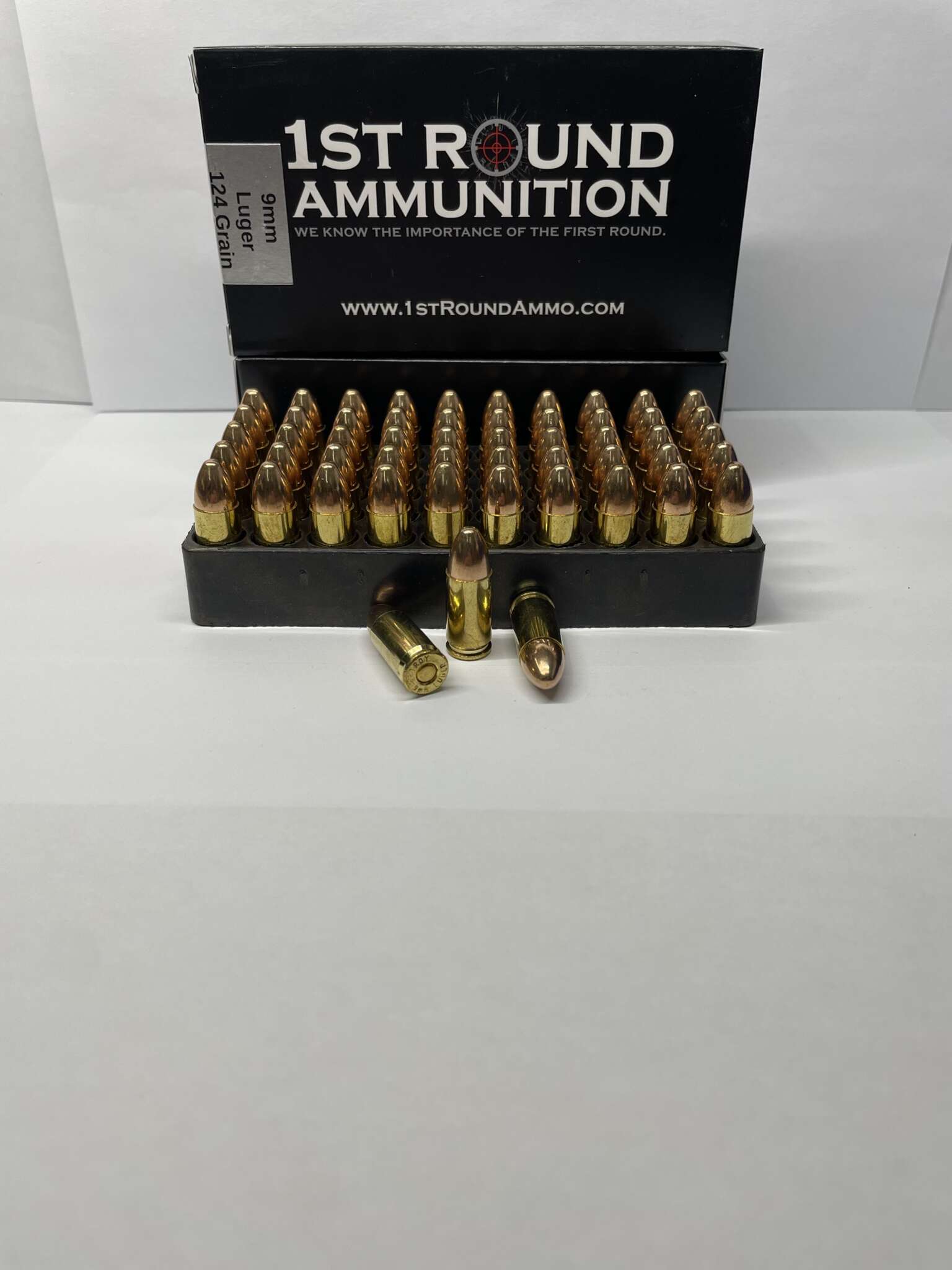 9mm Luger 124gr FMJ New Manufactured 1st Round Ammo